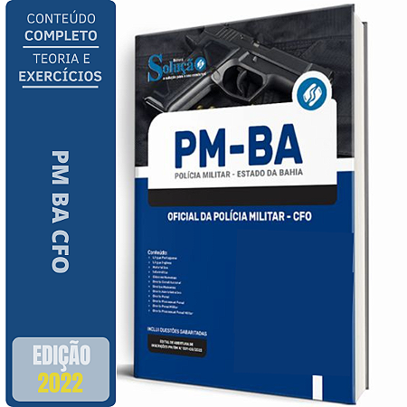 Apostila Concurso Pm Ba - Oficial Da Polícia Militar - Cfo