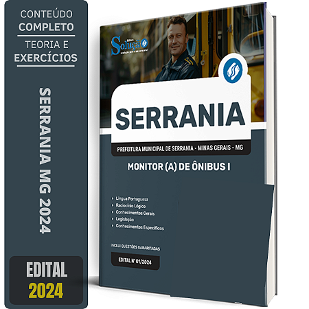 Apostila Prefeitura de Serrania MG 2024 - Monitor(a) de Ônibus I