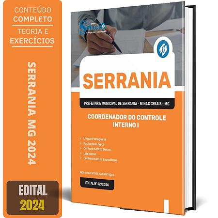 Apostila Prefeitura de Serrania MG 2024 - Coordenador do Controle Interno I