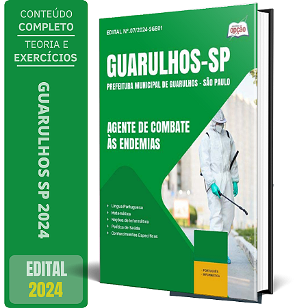 Apostila Prefeitura de Guarulhos SP 2024 - Agente de Combate às Endemias