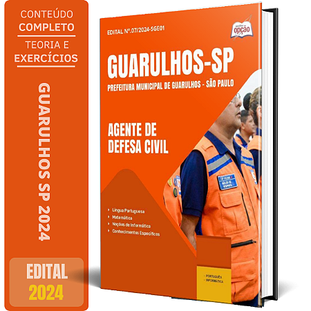 Apostila Prefeitura de Guarulhos SP 2024 - Agente de Defesa Civil