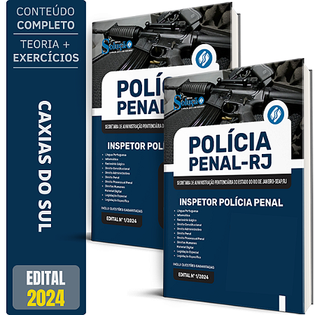 Apostila Concurso SEAP RJ 2025 - Inspetor de Polícia Penal RJ - Policial Penal