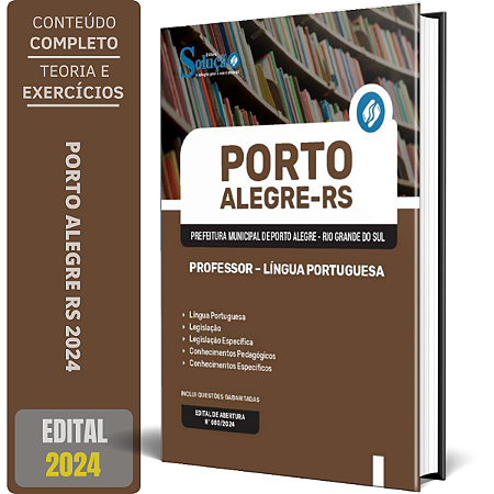 Apostila Prefeitura de Porto Alegre RS 2024 - Professor - Língua Portuguesa