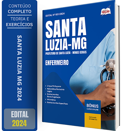 Apostila Prefeitura de Santa Luzia MG 2024 - Enfermeiro