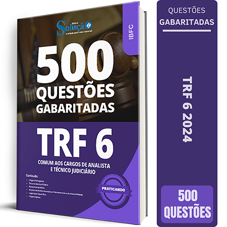 Caderno de Questões TRF 6 2024 - Comum aos Cargos de Analista e Técnico Judiciário