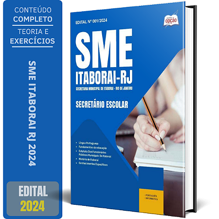 Apostila SME Itaborai RJ 2024 - Secretário Escolar