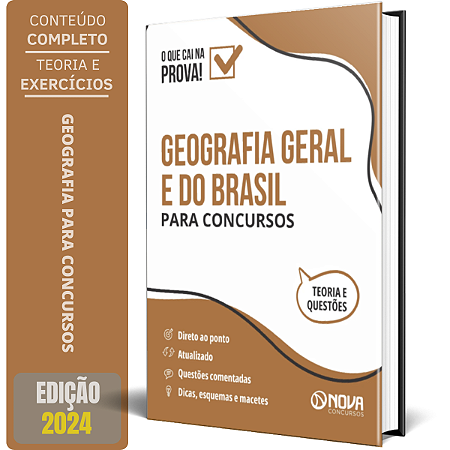 Geografia Geral e do Brasil para Concursos - Ed. 2024