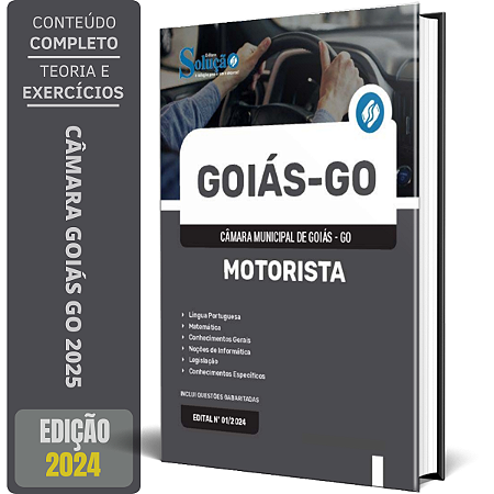 Apostila Câmara de Goiás - GO 2024 - Motorista