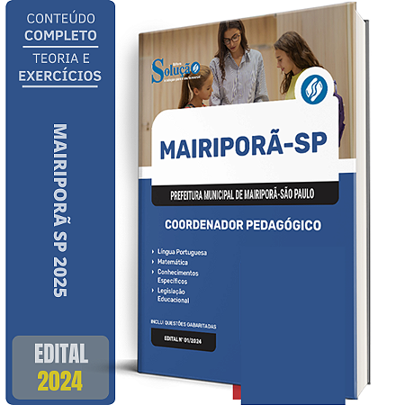 Apostila Prefeitura de Mairiporã SP 2024 - Coordenador Pedagógico