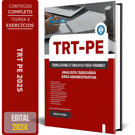 Apostila TRT PE 2024 - Analista Judiciário - Área Administrativa