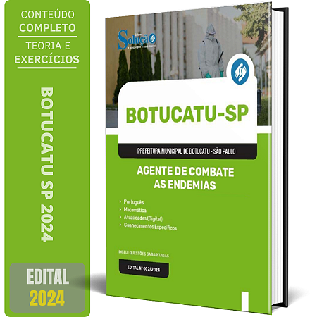 Apostila Prefeitura de Botucatu SP 2024 - Agente de Combate as Endemias