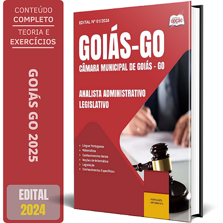 Apostila Câmara de Goiás GO 2025 - Analista Administrativo Legislativo
