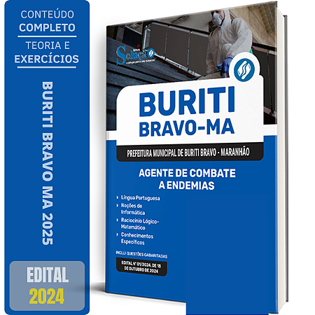 Apostila Prefeitura de Buriti Bravo MA 2024 - Agente de Combate a Endemias