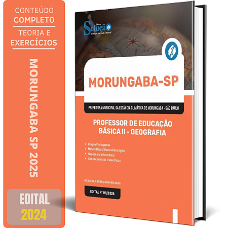 Apostila Prefeitura de Morungaba SP 2024 - Professor de Educação Básica II - Geografia