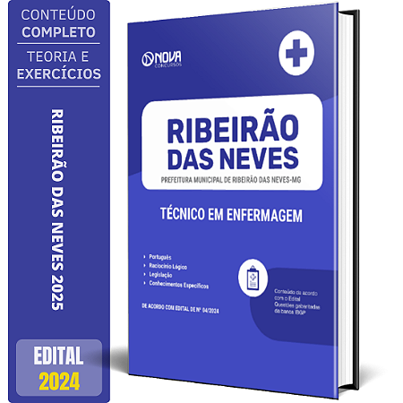 Apostila Prefeitura de Ribeirão das Neves MG 2024 - Técnico em Enfermagem