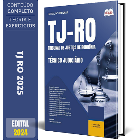 Apostila TJ RO 2025 - Técnico Judiciário