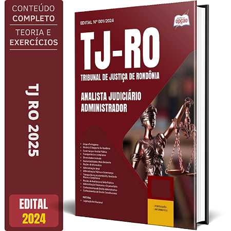 Apostila TJ RO 2025 - Analista Judiciário - Administrador