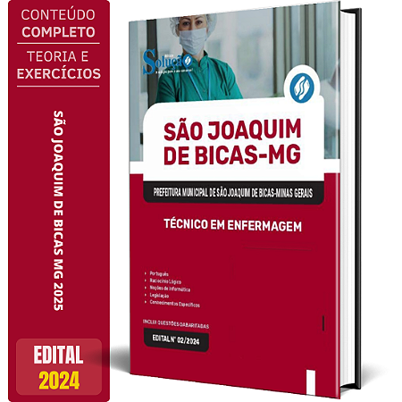 Apostila Prefeitura de São Joaquim de Bicas MG 2024 - Técnico em Enfermagem