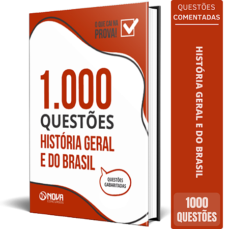 Livro 1.000 Questões Gabaritadas - História Geral e do Brasil 2025