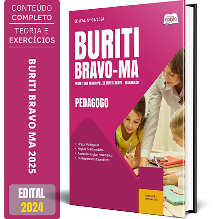 Apostila Prefeitura de Buriti Bravo MA 2025 - Pedagogo
