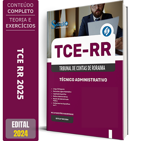 Apostila TCE RR 2025 - Técnico Administrativo