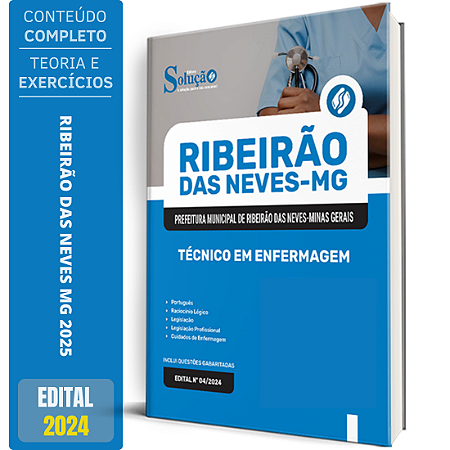 Apostila Prefeitura de Ribeirão das Neves MG 2024 - Técnico em Enfermagem