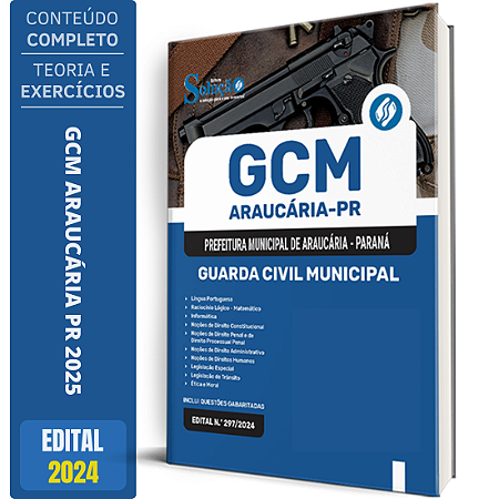 Apostila Prefeitura de Araucária PR 2025 - Guarda Civil Municipal