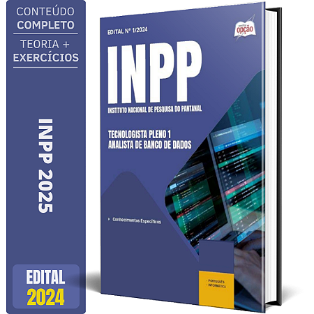 Apostila INPP 2025 - Tecnologista Pleno 1 - Analista de Banco de Dados