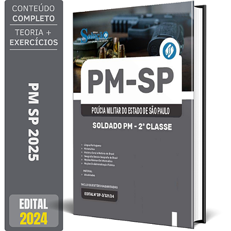 Apostila Concurso PM SP 2025 - Soldado PM - 2ª Classe