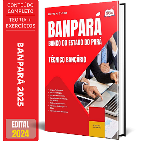 Apostila Banpará 2025 - Técnico Bancário
