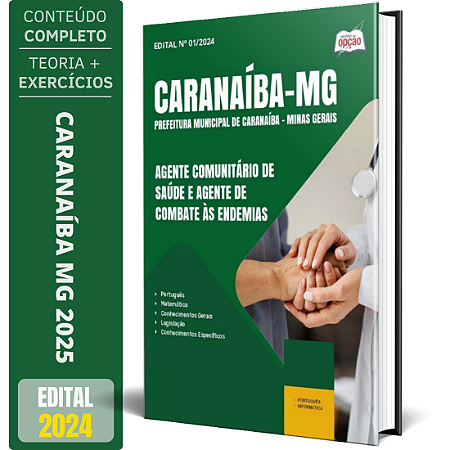 Apostila Prefeitura de Caranaíba MG 2025 - Agente Comunitário de Saúde e Agente de Combate às Endemias