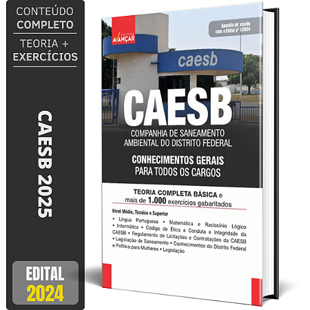 Apostila Concurso CAESB 2025 - CONHECIMENTOS BÁSICOS