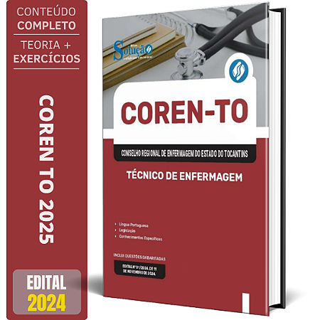 Apostila COREN TO 2025 - Técnico de Enfermagem