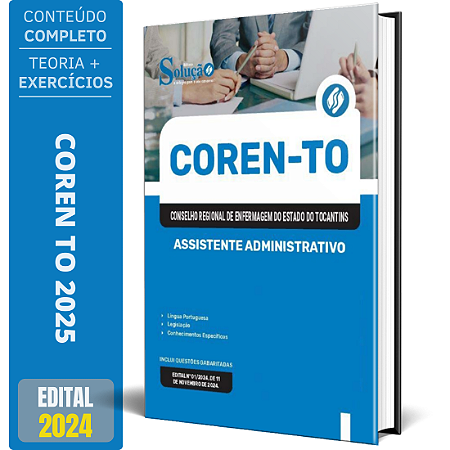 Apostila COREN TO 2025 - Assistente Administrativo