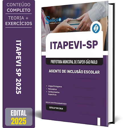 Apostila Prefeitura de Itapevi SP 2025 - Agente de Inclusão Escolar