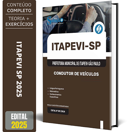 Apostila Prefeitura de Itapevi SP 2025 - Condutor de Veículos