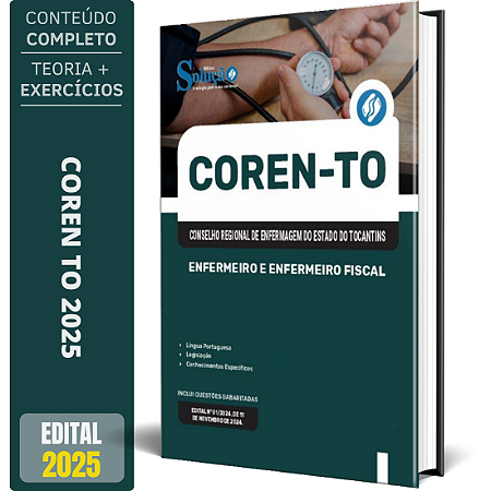 Apostila COREN TO 2025 - Enfermeiro e Enfermeiro Fiscal
