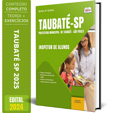 Apostila Prefeitura de Taubaté SP 2025 - Inspetor de Alunos