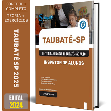 Apostila Prefeitura de Taubaté SP 2025 - Inspetor de Alunos