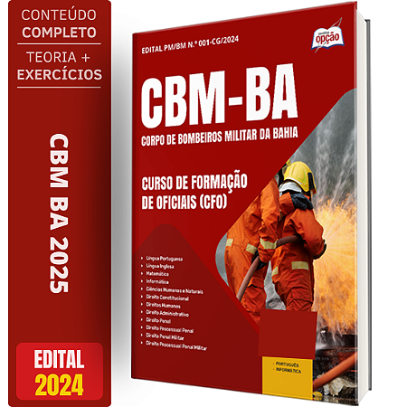 Apostila Concurso CBM BA 2025 - Curso de Formação de Oficiais (CFO)