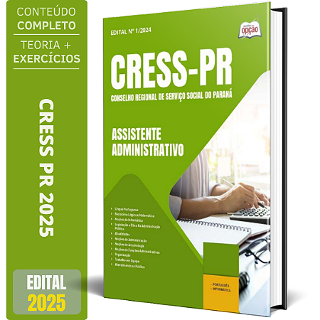 Apostila CRESS PR 2025 - Assistente Administrativo
