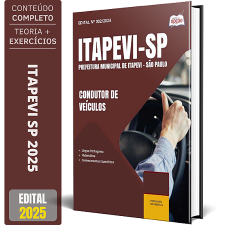 Apostila Prefeitura de Itapevi SP 2025 - Condutor de Veículos