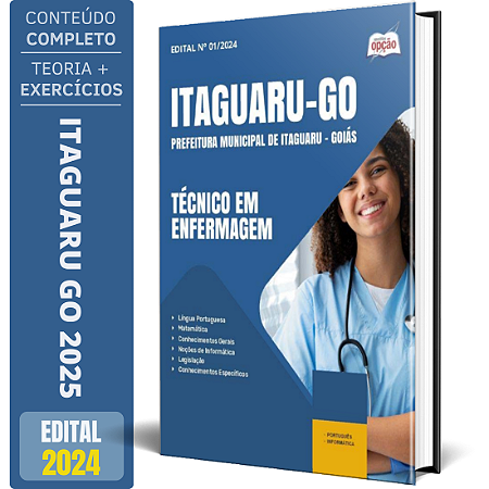 Apostila Prefeitura de Itaguaru GO 2025 - Técnico em Enfermagem