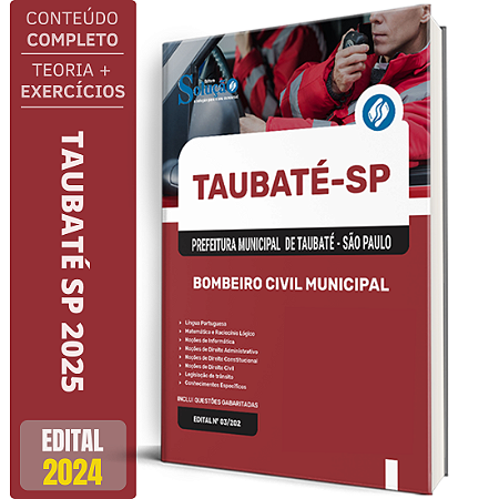 Apostila Prefeitura de Taubaté SP 2025 - Bombeiro Civil Municipal