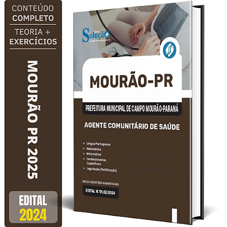 Apostila Prefeitura de Campo Mourão PR 2025 - Agente Comunitário de Saúde