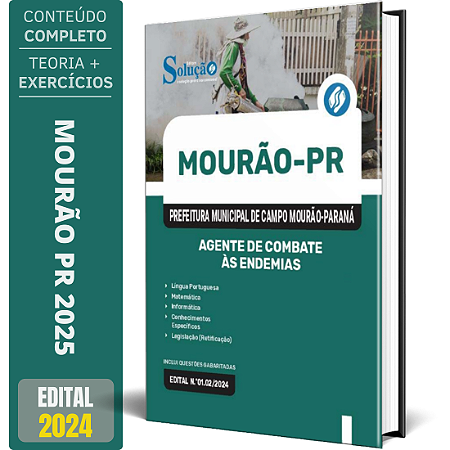 Apostila Prefeitura de Campo Mourão PR 2025 - Agente de Combate às Endemias