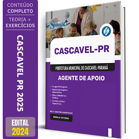 Apostila Prefeitura de Cascavel PR 2025 - Agente de Apoio