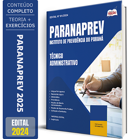 Apostila ParanaPrev 2025 - Técnico Administrativo