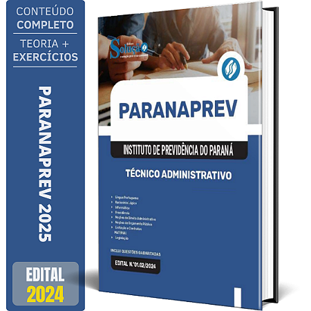 Apostila ParanaPrev 2025 - Técnico Administrativo