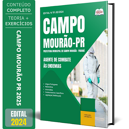 Apostila Prefeitura de Campo Mourão PR 2025 - Agente de Combate às Endemias